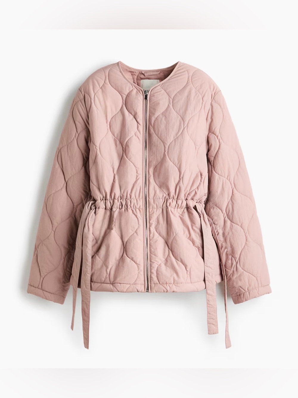NWOT: H&M THERMOLITE QUILTED JACKET Dusty Pink, sz M (8-10) - current retail $60